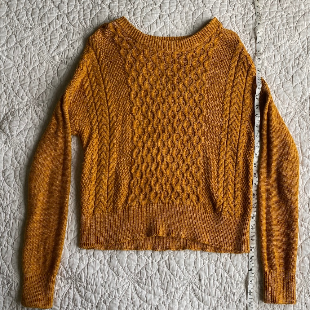 Yellow Knit Sweater - Picture 2 of 5
